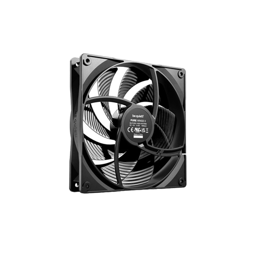 Be Quiet Pure Wings 3 PWM High Speed 140mm Chassis Fan in Black